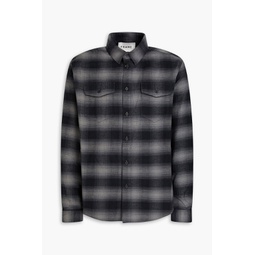 Checked cotton-flannel shirt