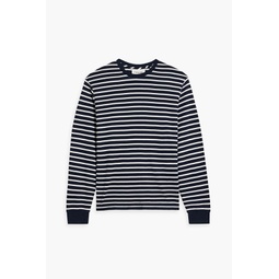 Striped cotton-jersey T-shirt