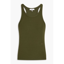 Ribbed stretch-modal jersey tank