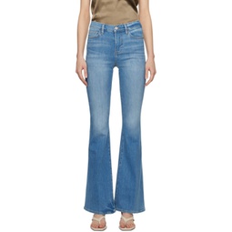 Blue Le High Flare Jeans 241455F069037