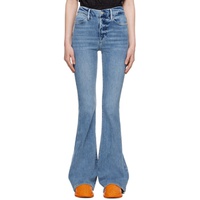 Blue Le Super High Flare Jeans 232455F069044