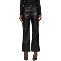 Black Le Jane Leather Pants 232455F087006