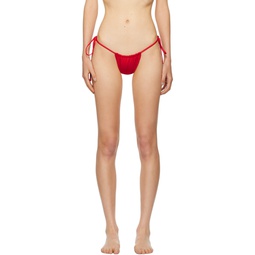 Red Tia Bikini Bottom 241090F105011