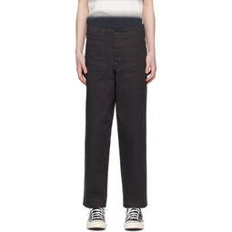 Gray Utility Trousers 241719M191003