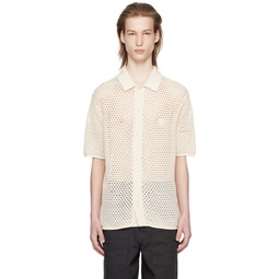 Off White Buttoned Shirt 241719M192009