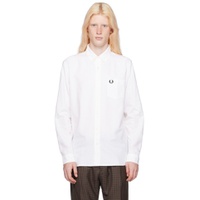 White Embroidered Shirt 241719M192003