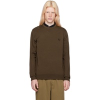 Brown Classic Sweater 241719M201004