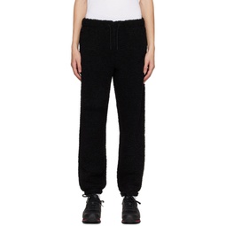 Black Embroidered Track Pants 231719M190004