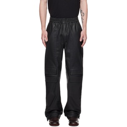Black Limbo Leather Pants 231465M189004