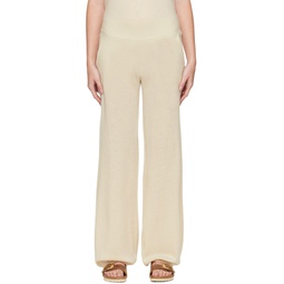 Off White Cashmere Lounge Pants 222283F086009