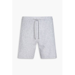 Augusto cotton, Lyocell and linen-blend terry drawstring shorts