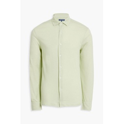 Marcio cotton and linen-blend jersey shirt
