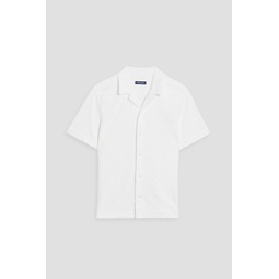 Roberto cotton-terry jacquard shirt