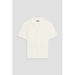 Roberto cotton, Lyocell and linen-blend terry shirt