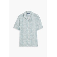 Roberto floral-print linen shirt