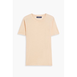 Lucio cotton and linen-blend jersey T-shirt