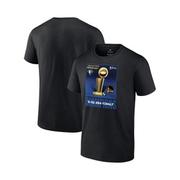 Mens Black Golden State Warriors 2022 NBA Finals Champions 75th Anniversary Jumper Trophy T-shirt