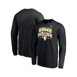 Mens Black Los Angeles Rams Super Bowl LVI Champions Hometown Long Sleeve T-shirt