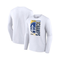 Mens White Golden State Warriors 2022 Western Conference Champions Locker Room Long Sleeve T-shirt