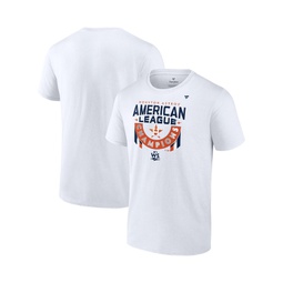 Mens White Houston Astros 2022 American League Champions Locker Room Short Sleeve T-shirt