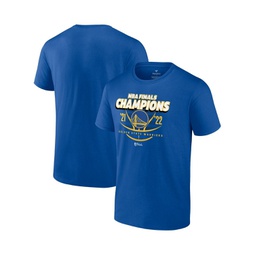 Mens Royal Golden State Warriors 2022 NBA Finals Champions Lead the Change T-shirt
