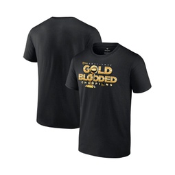 Mens Black Golden State Warriors 2022 NBA Finals Champions Gold Blooded T-shirt