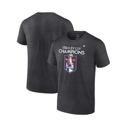 Mens Heather Charcoal Colorado Avalanche 2022 Stanley Cup Champions Locker Room T-Shirt