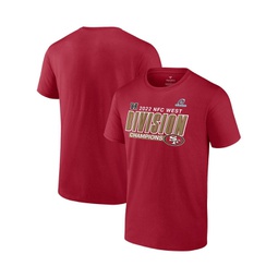 Mens Scarlet San Francisco 49ers 2022 NFC West Division Champions Divide and Conquer T-shirt