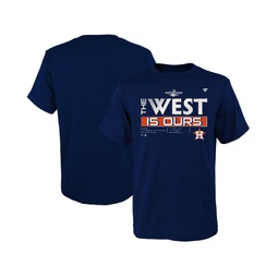 Big Boys Navy Houston Astros 2022 AL West Division Champions Locker Room T-shirt