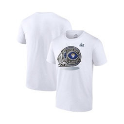 Mens White Los Angeles Rams Super Bowl LVI Champions Big and Tall Ring T-shirt