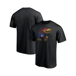 Mens Black Kansas Jayhawks Team Midnight Mascot T-shirt