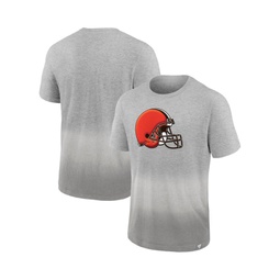 Mens Heathered Gray Gray Cleveland Browns Team Ombre T-shirt