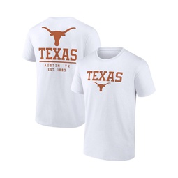 Mens White Texas Longhorns Game Day 2-Hit T-shirt