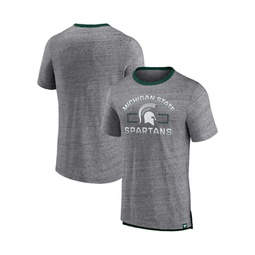 Mens Heathered Gray Michigan State Spartans Personal Record T-shirt