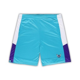 Mens Teal Charlotte Hornets Big and Tall Champion Rush Practice Shorts