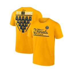 Mens Gold Denver Nuggets 2023 NBA Finals Champions Close Out Jersey Roster T-shirt