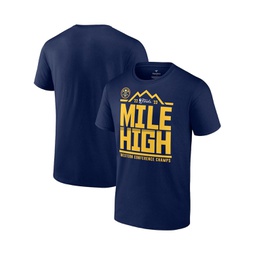 Mens Navy Denver Nuggets 2023 Western Conference Champions Spin Hometown Mantra T-shirt