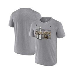 Mens Heather Gray Vegas Golden Knights 2023 Stanley Cup Champions Locker Room Big and Tall T-shirt