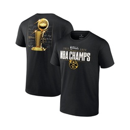 Mens Black Denver Nuggets 2023 NBA Finals Champions Triple Threat Roster Signature T-shirt