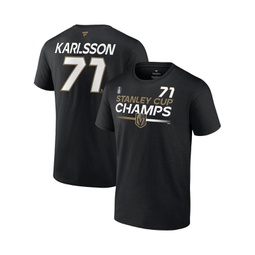 Mens William Karlsson Black Vegas Golden Knights 2023 Stanley Cup Champions Authentic Pro Name and Number T-shirt
