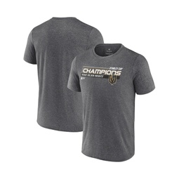 Mens Heather Charcoal Vegas Golden Knights 2023 Stanley Cup Champions Shift Performance T-shirt