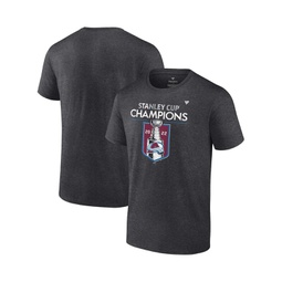 Mens Heathered Charcoal Colorado Avalanche 2022 Stanley Cup Champions Big and Tall Locker Room T-shirt