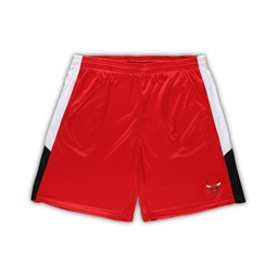 Mens Red Chicago Bulls Big and Tall Champion Rush Practice Shorts