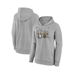 Womens Heather Gray Vegas Golden Knights 2023 Stanley Cup Champions Locker Room Pullover Hoodie