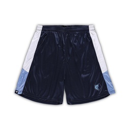 Mens Navy Memphis Grizzlies Big and Tall Champion Rush Practice Shorts