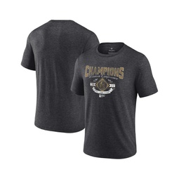 Mens Heather Charcoal Vegas Golden Knights 2023 Western Conference Champions Icing Tri-Blend T-shirt