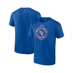 Mens Royal Texas Rangers 2023 World Series Champions Stealing Home T-shirt