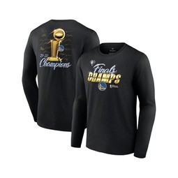 Mens Black Golden State Warriors 2022 NBA Finals Champions Forward Roster Signature Long Sleeve T-shirt