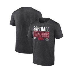 Mens Heathered Charcoal Arkansas Razorbacks 2022 SEC Softball Conference Tournament Champions Locker Room T-shirt