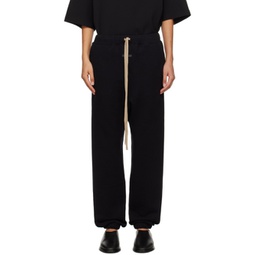 Black Relaxed Lounge Pants 231782F086000